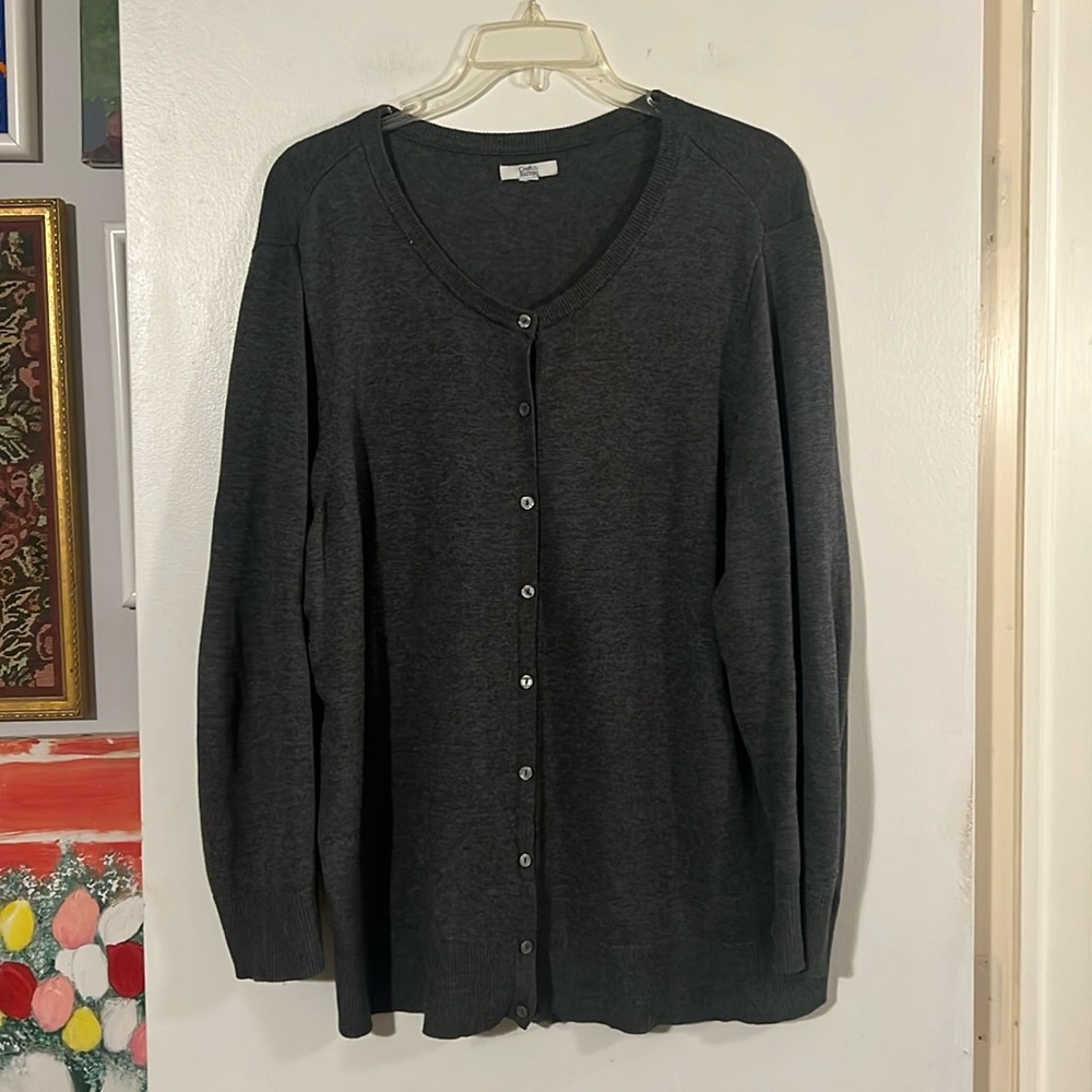 Croft & Barrow gray cardigan